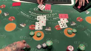 2000 Buyin Blackjack session in Vegas DOUBLE OR DUST [upl. by Nomyar]