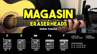 Magasin  Eraserheads  Easy Guitar Chords Tutorial For Beginners CHORDS amp LYRICS guitarlessons [upl. by Annibo]