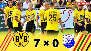 Borussia Dortmund 7 × 0 Westfalia Rhynern  Marco Reus Show 2023 Friendly Extended Highlight amp Goal [upl. by Fran44]