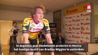 Inspanningstest Dion Beukeboom voor aanval op werelduurrecord [upl. by Leinnad679]