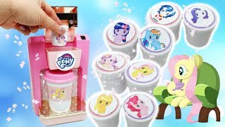 Grand Opening at Fluttershys Cafe  Gourmet MLP Coffee Maker Surprise Toys [upl. by Kenaz476]