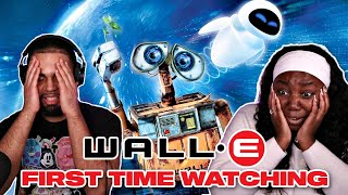 STRESSED OUT OVER ROBOTS  First Time Watching WALLE Movie Reaction [upl. by Elleinnad564]