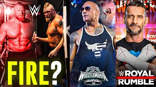 WWE FIRING BROCK LESNAR SHOCKING RELEASE  Royal Rumble 2024 WINNER RockRoman  WWE News [upl. by Wightman]