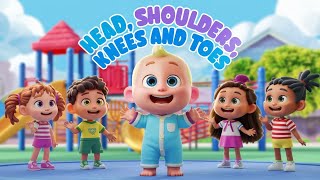 Head Shoulders Knees And Toes Kids Exercise Rhymes Nursery Rhymes Happy kids poems Baby Rhyme [upl. by Naivat]