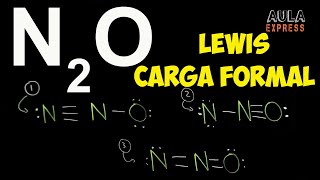 QUIMICA Estructura de Lewis de N2O y carga formal AULAEXPRESS [upl. by Dlnaod]