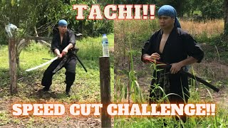 Tachi speed cut challenge ⚡️💨⛩🐉 [upl. by Hgieliak]