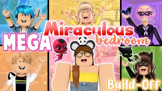 MEGA Miraculous Ladybug Bedroom BuildOff CHALLENGE Panda Vs 5 FANS [upl. by Adnarram670]