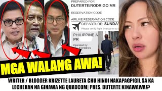 Matapos PAASAHIN at KAWAWAIN si PRRD KRIZETTE PINAGMUMURA ang QUADCOM quotMA MA TAY NA KAYO LECHEquot [upl. by Frick]