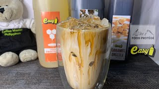 EASY BRAND  Coffee  Iced Caramel Macchiato  NEW EASY BRAND CARAMEL DRIZZLE The super EASY WAY [upl. by Stearns]