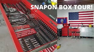 SnapOn tool box tour 55in Masters KRL722 [upl. by El478]