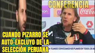 Ricardo Gareca sobre Claudio Pizarro en conferencia de prensa 190530 [upl. by Gerrie188]