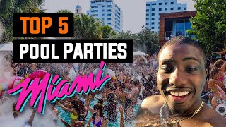 Top 5 Best Miami Pool Parties 2021 [upl. by Niknar51]