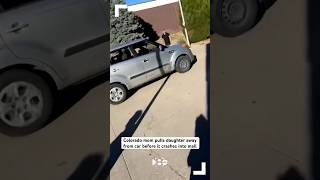 Colorado mom pulls daughter away from car before it crashes into mall [upl. by Crow6]