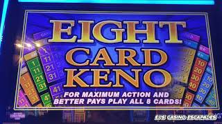 KENO  Eight Card Keno Star  Playing 7 Spots  Casino Pauma [upl. by Aleacin]