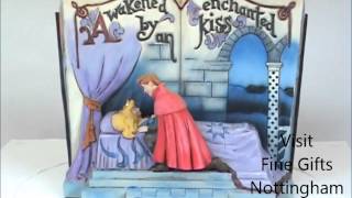 Disney Traditions Sleeping Beauty Storybook Figurine Enchanted Kiss 4043627 [upl. by Theola925]