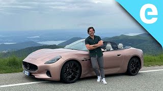 Maserati GranCabrio Folgore First Drive A TriMotor AllElectric Luxury Convertible [upl. by Vergne]