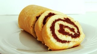 Nutella Swiss Roulade Swiss Roll One Pot Easy Recipe Rotolo alla Nutella [upl. by Em648]