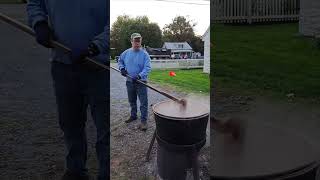 Catoctin Furnace board member Dominic Curcio describes the apple butter making process [upl. by Yllet253]