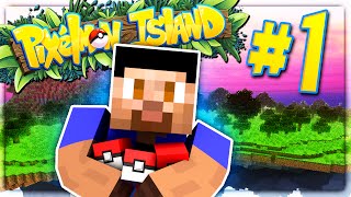 THE ADVENTURE BEGINS  PIXELMON ISLAND SMP 1 Pokemon Go Minecraft Mod [upl. by Lossa]