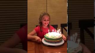 Olivia’s 10th Birthday Surprise  Oct 2017 [upl. by Llessur]