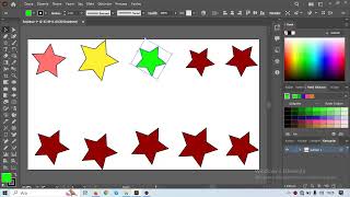 Adobe Illustrator Yıldızda Kaırışım Değişimleri [upl. by Pettiford241]