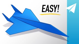 How to Make an EASY SU57 Paper Jet that Flies REALLY Well — Paper Airplane Tutorial [upl. by Schnurr]