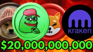 KRAKEN ESTÁ ENVIANDO PEPE COIN SHIBA INU E WIF PARA 20000000000 [upl. by Esilrahc641]