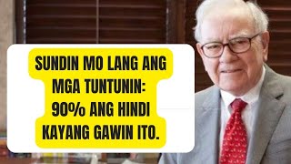 Warren Buffett Kailangan Mo Lang Malaman ang 7 Tuntuning Ito para Yumaman  Ep22 Financial Lit [upl. by Corilla]