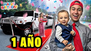 ¡CELEBRAMOS el CUMPLEAÑOS 1 de MI HIJO en UNA LIMOSINA  💸FAMILIA MILLONARIA 💸 [upl. by Noevad]