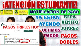 🎁📢¡HAY NUEVAS FECHAS DE PAGO urge 💸🎯 BECA BENITO JUAREZ DEPOSITO ENERO 2024 x Pago TRIPLE [upl. by As]