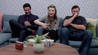 Tom Welling Lauren German amp Tom Ellis Interview [upl. by Eceinaj]