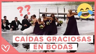 Las Mejores Caídas en BODAS 🤣 [upl. by Ieppet17]