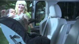 Installing a rearfacing car seat using the LATCH system [upl. by Covell]