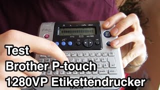 Test Brother Ptouch 1280 Beschriftungsgerät  Brother Etikettendrucker  Etikettendrucker Test [upl. by Hubey]