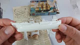 HMS Shannon Airfix 1980 1954 scalemodel airfix kitreview youtubevideo shannon [upl. by Llehsyt321]