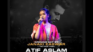 Janaki Easwar performing on Atif Aslam Live in Sydney Hillsong Church Baukham Hills 2022 [upl. by Wilone]