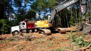 Excavator Loading Brush [upl. by Alastair492]