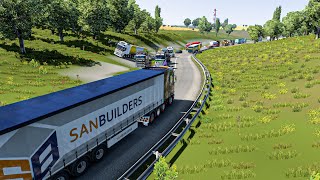 CD Road in TruckckersMP is not for Beginners😂  Euro Truck Simulator 2 [upl. by Ayotahc]