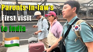 🇰🇷🇮🇳Korean Indian Couples First Ever India Vlog [upl. by Ereveniug]