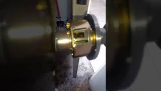 Door knob tutorial installation [upl. by Kcirdec]