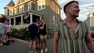 Saturday Provincetown Boatslip Tea Dance and the walk down Commercial Street afterward [upl. by Airitak663]