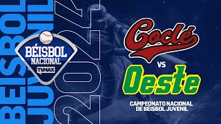 COCLÉ VS PMA OESTE  BEISBOL JUVENIL  BÉISBOL JUVENIL DE PANAMÁ 2024  FullBeis  ENVIVO [upl. by Gauntlett]