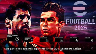 eFOOTBALL PES 2025 PPSSPP FULL KITS amp TRANSFERS 20242025 REAL FACES 🔥 BEST GRAPHICS [upl. by Ahsiym336]