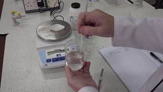 Preparing a standard solution of potassium hydrogen phthalate C0153 [upl. by Wylma550]