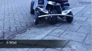 Scootmobielen 3 4 amp 5wiel schuin een afrit op [upl. by Ardnaiek]