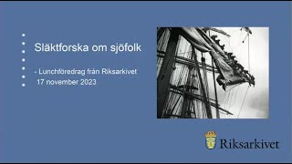 Släktforska om sjöfolk [upl. by Enelrahs]