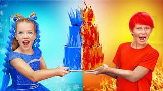 Hot vs Cold opposites challenge with Arina and Slava [upl. by Eatnoj]