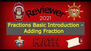 PMA Reviewer Part 1  Math  2021  Fractions Basic Introduction  Adding Fractions [upl. by Saidel]