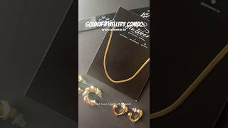 Golden Anti Tarnish Jewellery Combo  Ain Wear  Small Business India antitarnishjewelry earrings [upl. by Digdirb]