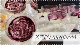 KETO serniczki z JAGODAMI 🫐 bez pieczenia w 7 minut  pełen antyoksydantów i witamin ZDROWY DESER [upl. by Notxarb]